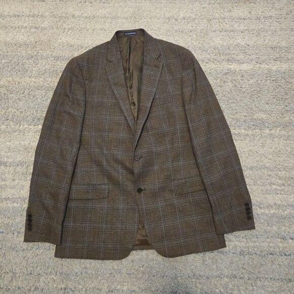 Hart Schaffner Marx Casual Plaid Blazer New York Fit Soft Wool 42L - Picture 1 of 10
